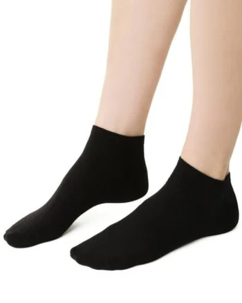 Sosete bumbac scurte  S052, Negru