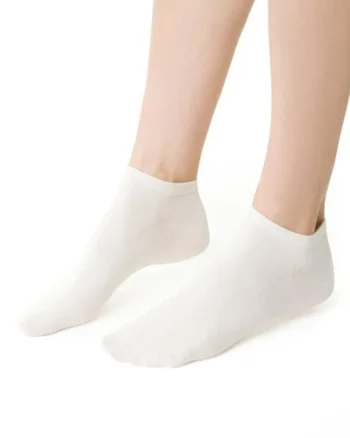 Sosete bumbac scurte  S052, Ecru