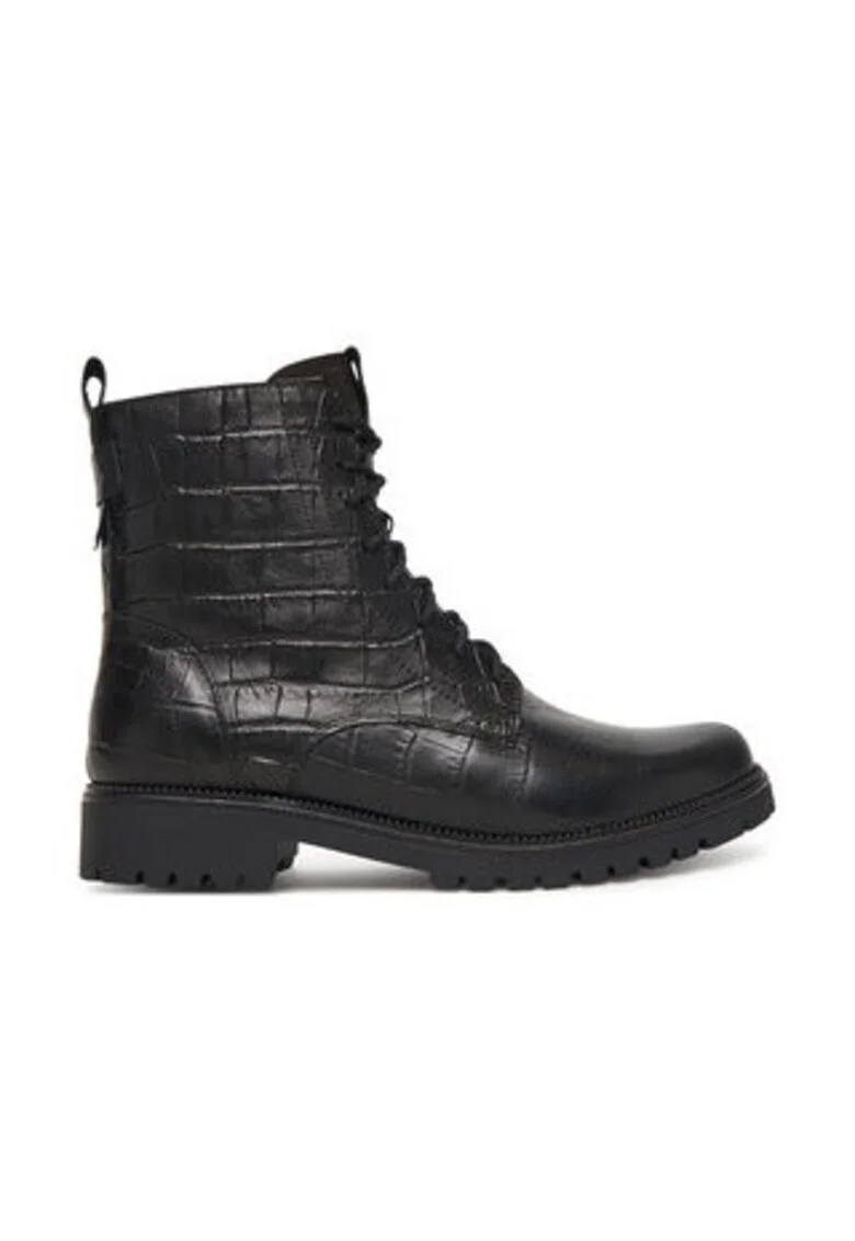 Botine dama  piele naturala, negru