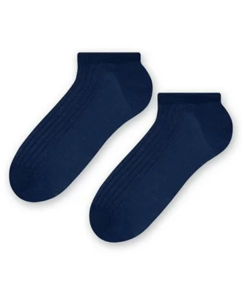Sosete bumbac 100% scurte raiate  S042, Visiniu