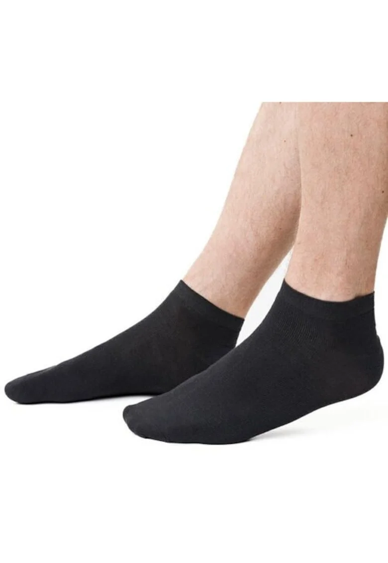 Sosete scurte bumbac  S045, Negru