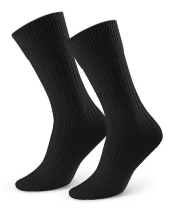 Sosete lana raiate de barbati  S093, Negru