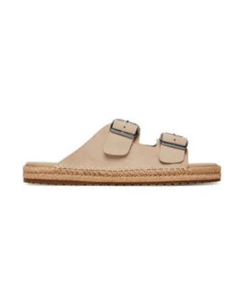 Papuci barbati 305436689, Tomy Hilfiger, Piele naturala, Bej