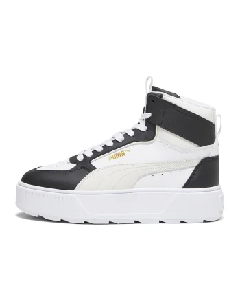 Pantofi sport cu insertii de piele Karmen Rebelle, Alb/Negru/Gri