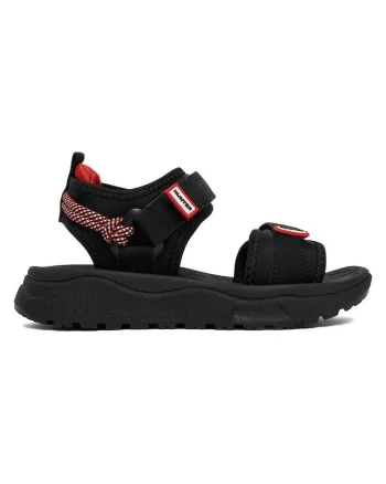 Sandale baieti,  negru, sintetic, sistem inchidere Velcro