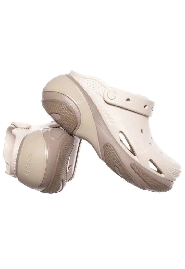 Saboti slingback cu talpa wedge Bubble Crush