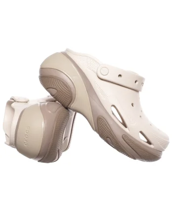 Saboti slingback cu talpa wedge Bubble Crush