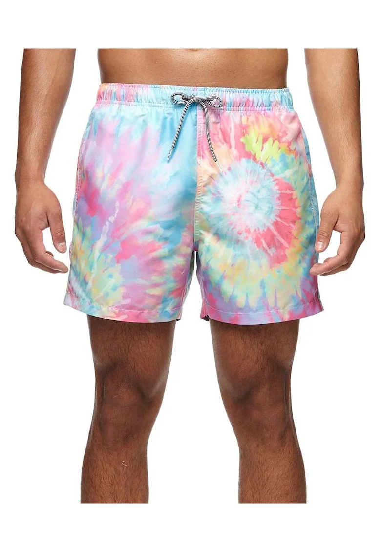 Pantaloni scurti de baie cu imprimeu tie-dye