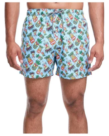 Pantaloni scurti de baie cu talie ajustabila Tiki Masks