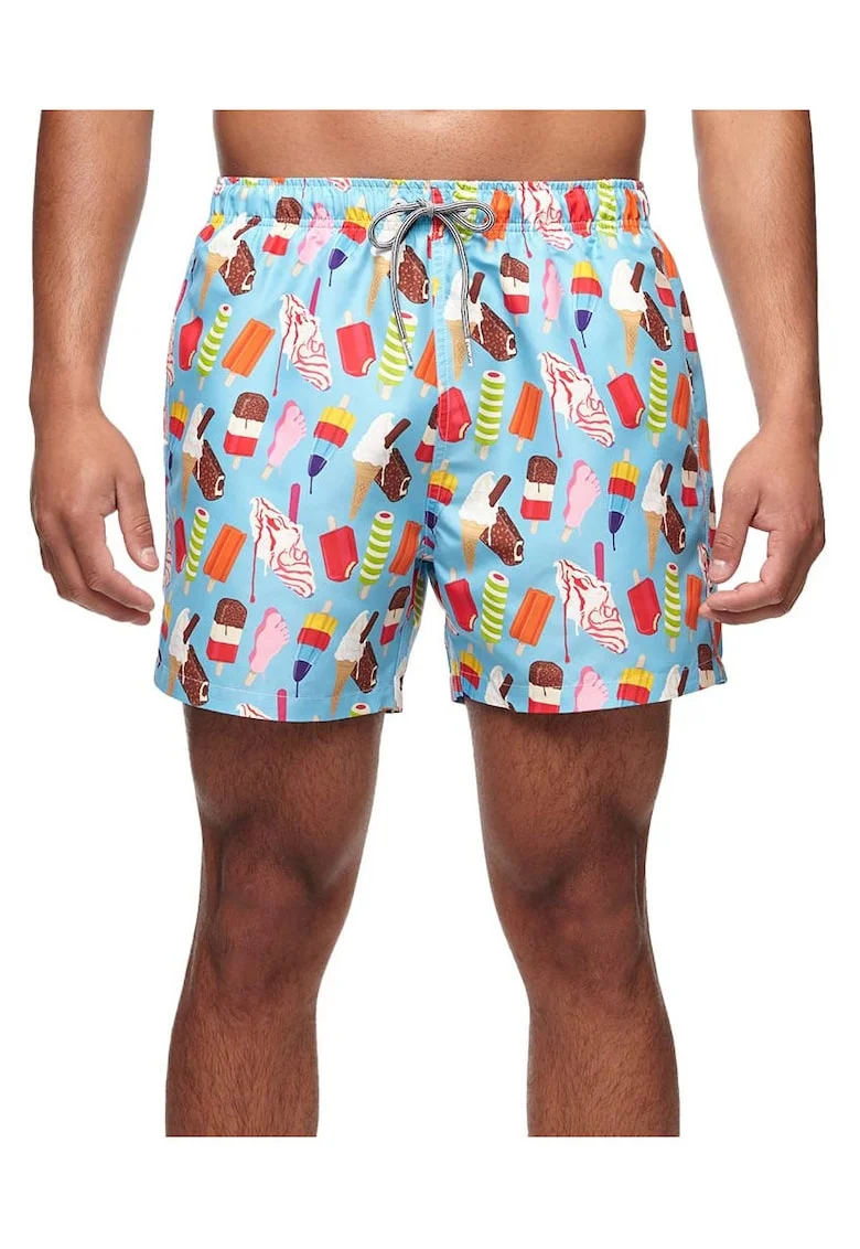 Pantaloni scurti de baie cu imprimeu inghetata