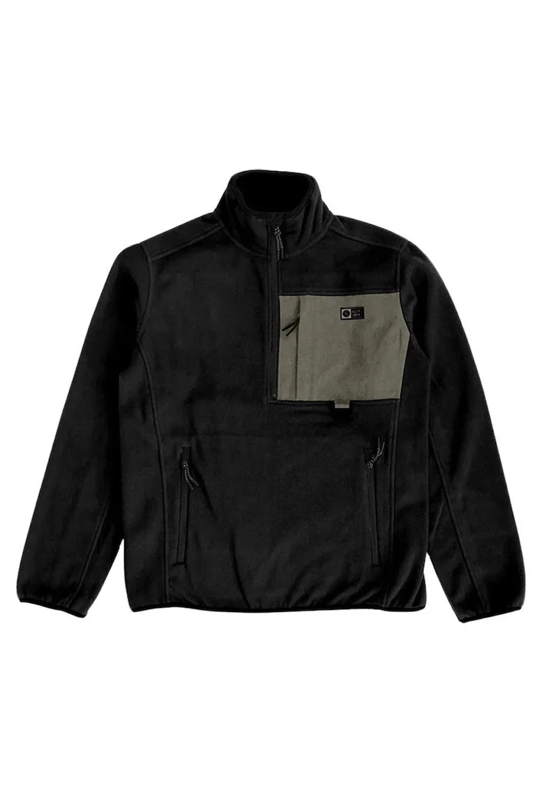 Bluza de trening din fleece cu guler inalt