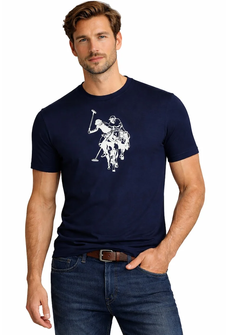 Tricou cu logo mare pe piept