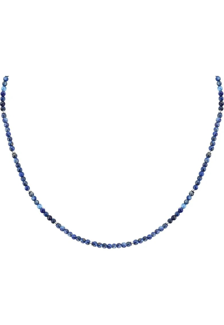 Colier  S1751, Argintiu, Albastru