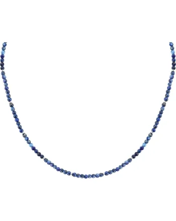 Colier  S1751, Argintiu, Albastru