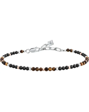 Bratara  S1761, Argintiu, Rose gold, Negru, Maro