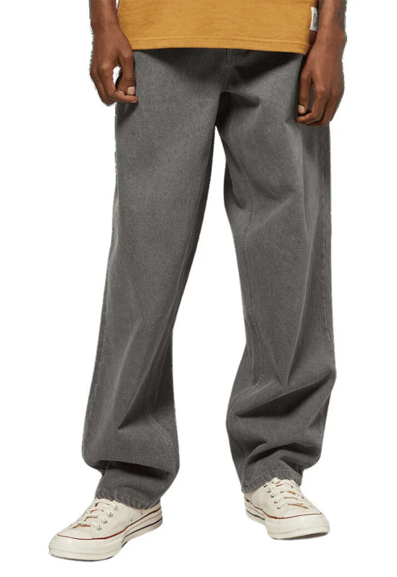 Pantaloni uni cu croiala ampla