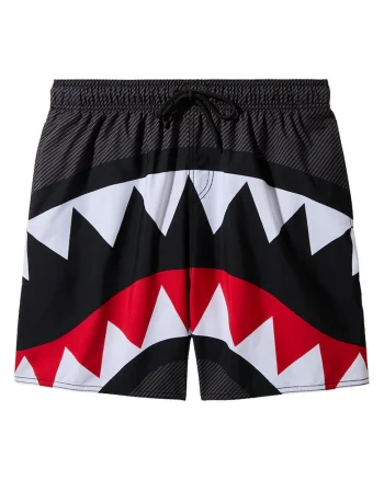 Pantaloni scurti de baie cu imprimeu grafic