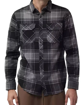 Camasa regular fit din amestec de bumbac cu doua buzunare frontale