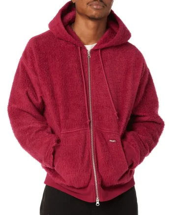 Hanorac din fleece cu gluga