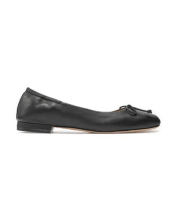 Balerini dama,  piele lacuita, negru