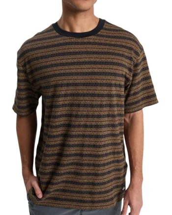 Tricou regular fit din bumbac Okano Jacquard
