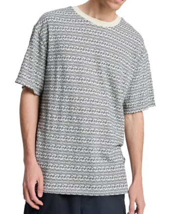 Tricou din bumbac cu model abstract Okano