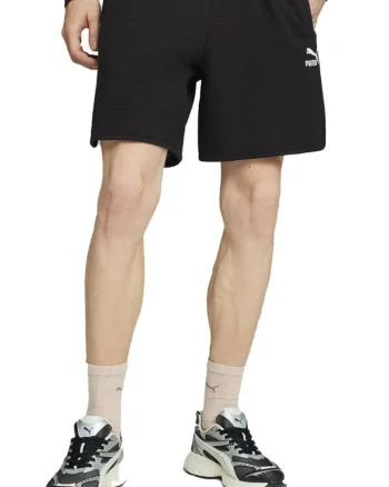 Pantaloni scurti de trening cu aspect texturat