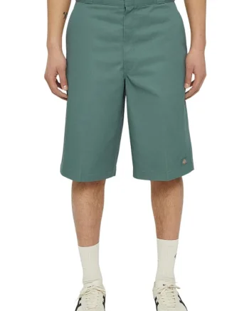Pantaloni scurti din amestec de bumbac cu talie inalta