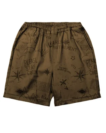Pantaloni scurti cu imprimeu Trail Blazer,