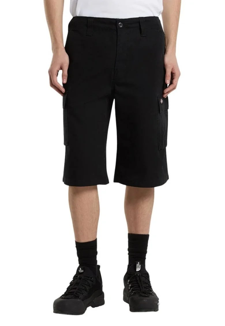 Pantaloni scurti cargo din bumbac cu fermoar
