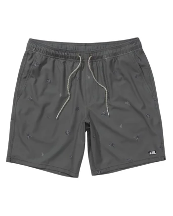Pantaloni scurti de baie cu detalii tropicale