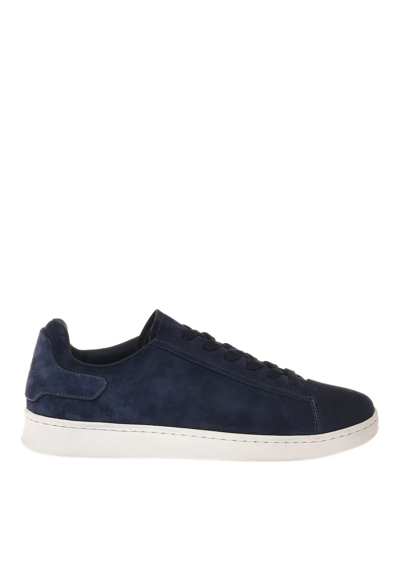 Pantofi sport uni de piele intoarsa, Albastru