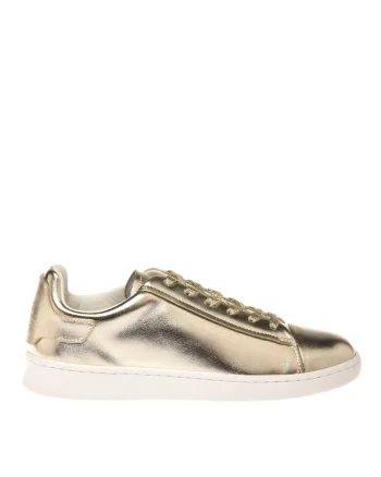 Pantofi sport unisex de piele peliculizata, Auriu