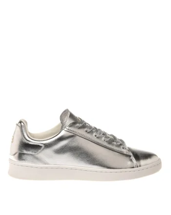 Pantofi sport unisex de piele peliculizata, Argintiu