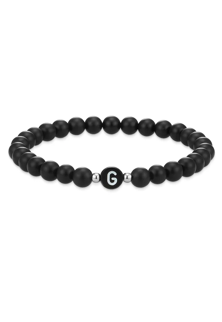Bratara unisex cu piatra pretioasa, Negru