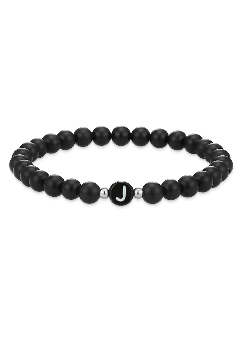 Bratara unisex din agat, Negru