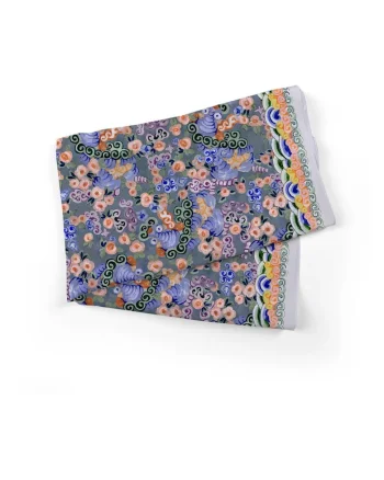 Esarfa 70x70cm cu imprimeu floral