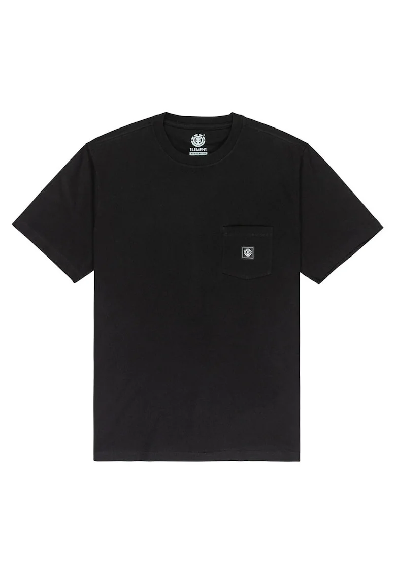 Tricou regular fit la baza gatului cu buzunar