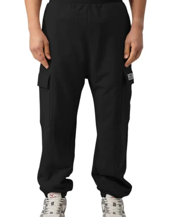 Pantaloni cargo cu logo lateral