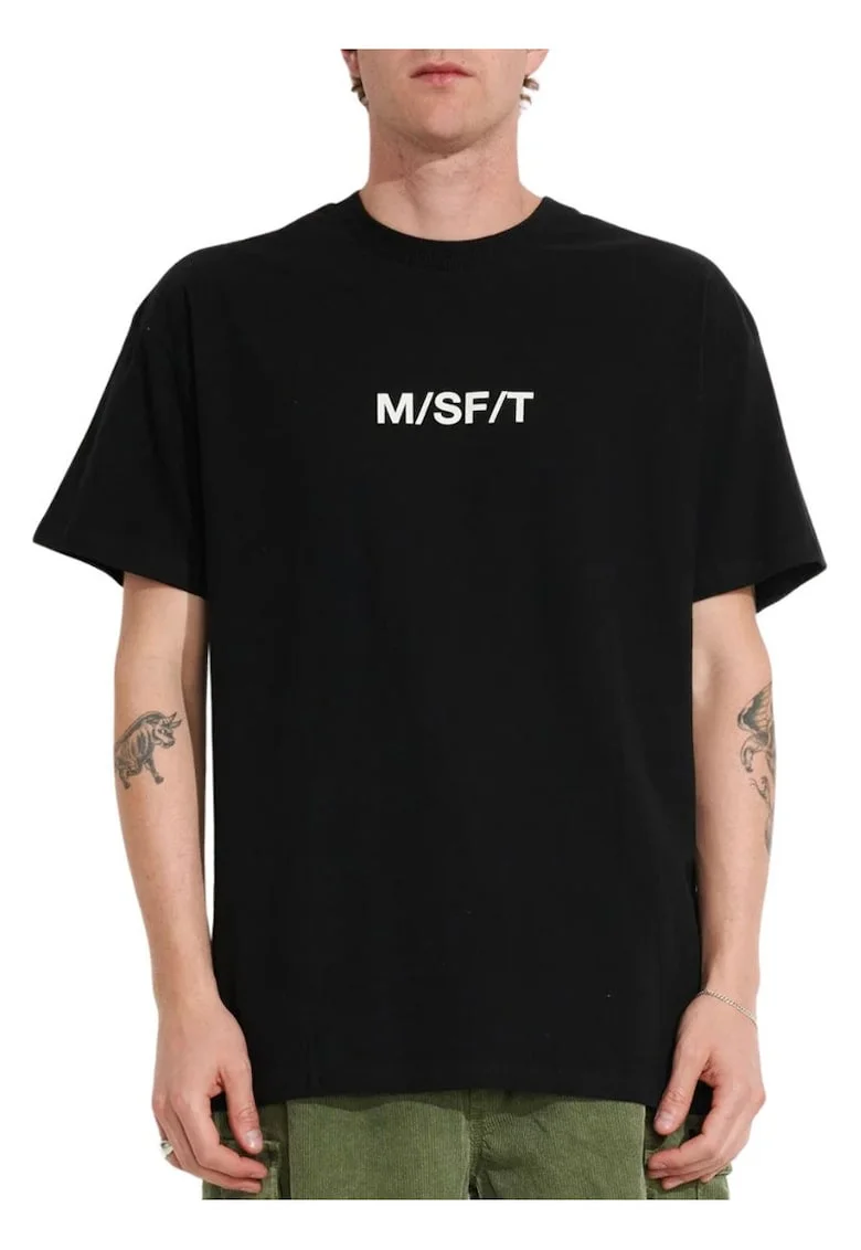 Tricou regular fit cu imprimeu text pe piept