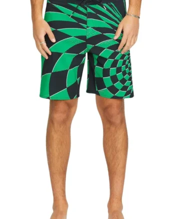 Pantaloni scurti de baie cu snur de ajustare in talie si model colorblock