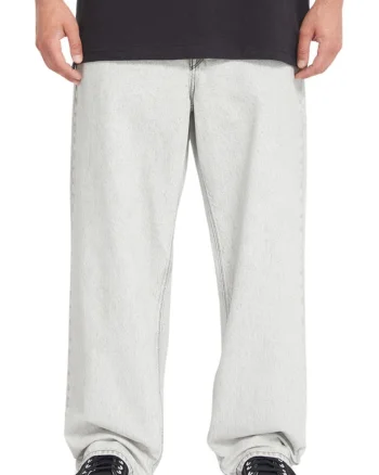 Blugi cu aspect decolorat si croiala relaxed fit