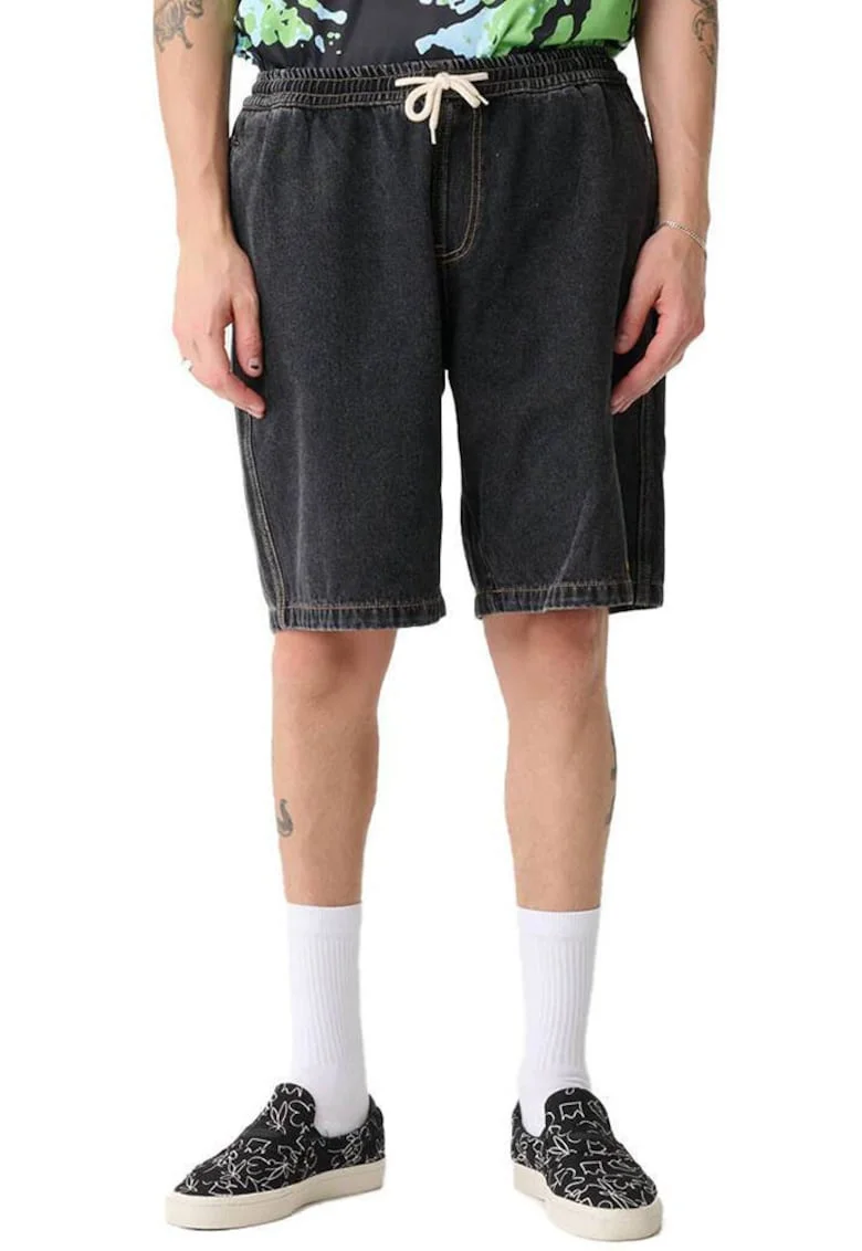 Pantaloni scurti din denim cu 4 buzunare