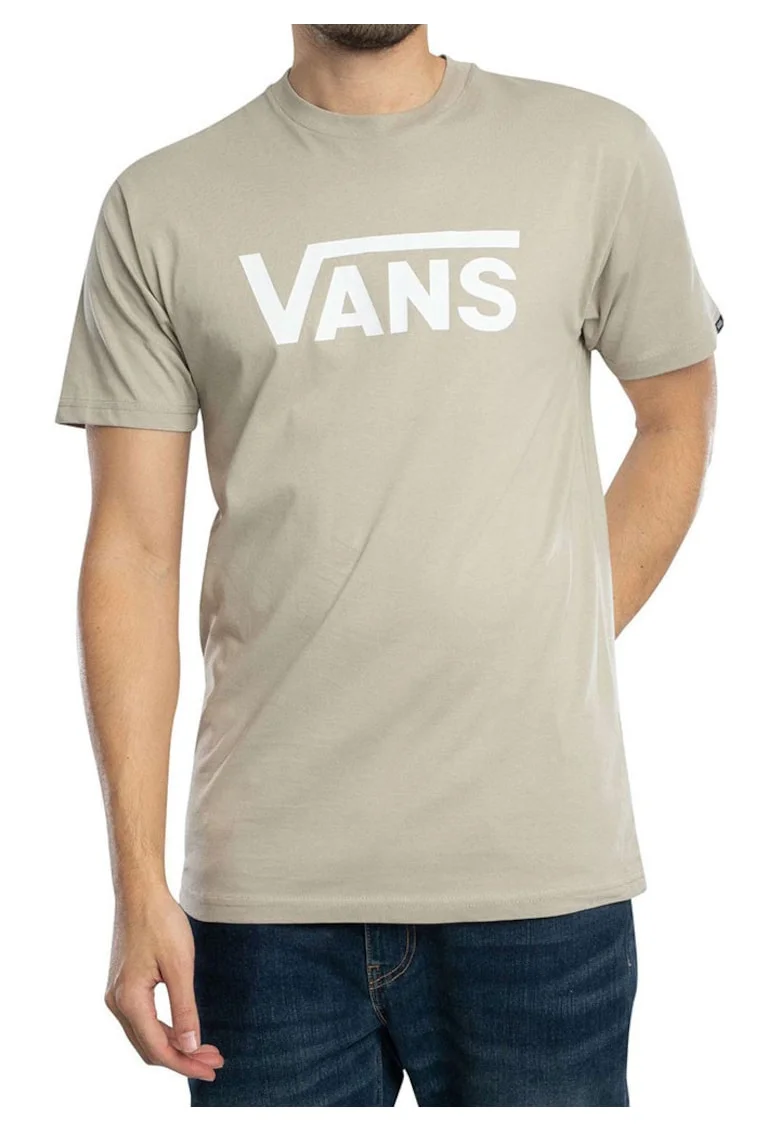 Tricou de bumbac cu decolteu rotund si maneci scurte