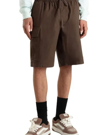Pantaloni scurti de bumbac cu buzunar cu refilet
