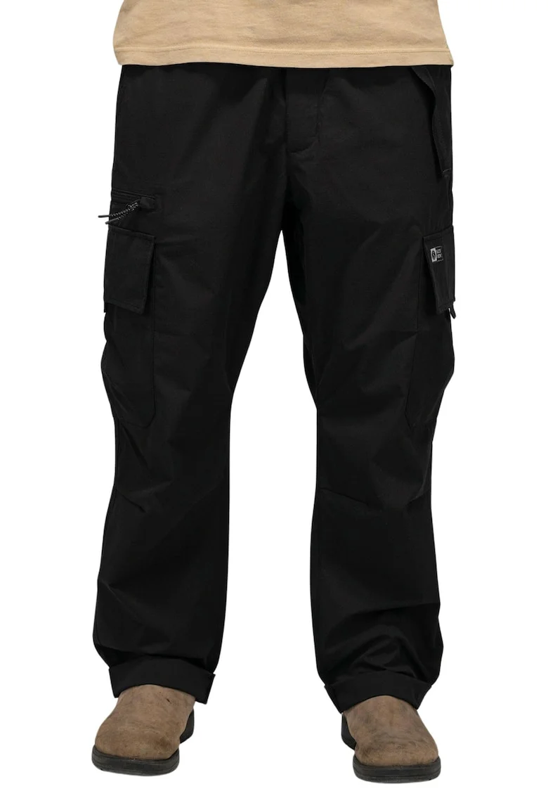 Pantaloni cargo cu talie medie