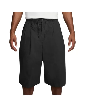 Pantaloni scurti  Club HJ2540, croiala larga, bumbac, negru