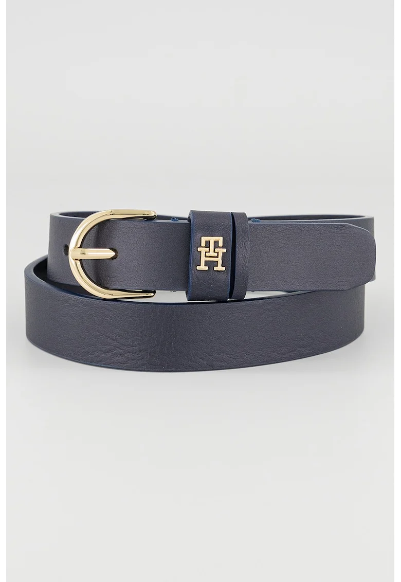 Curea de piele cu detaliu logo Essential
