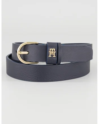 Curea de piele cu detaliu logo Essential