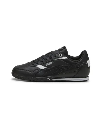 Pantofi sport Bella Donna din piele ecologica, Alb/Negru